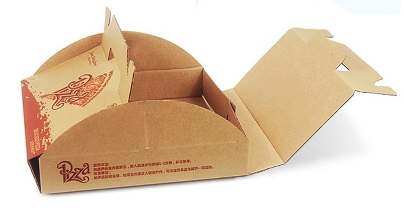 جعبه پیتزای مدرن با دسته برای سهولت حمل